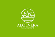 Abstract Aloe Vera Plant Logo Badge, a Branding & Logo Template by Signatoro (Thumbnail 2 of 3)