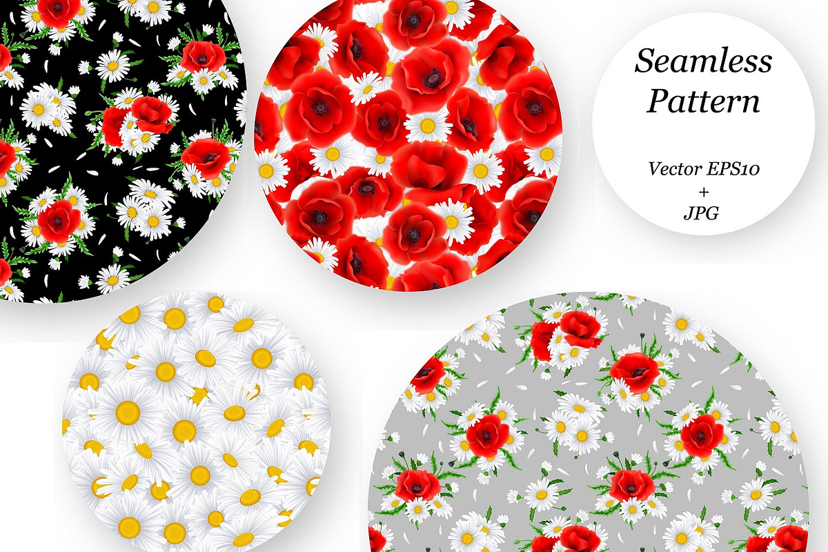 Red Poppies and Chamomile, a Decorative Illustration by artabramova (Photo 5 of 5)