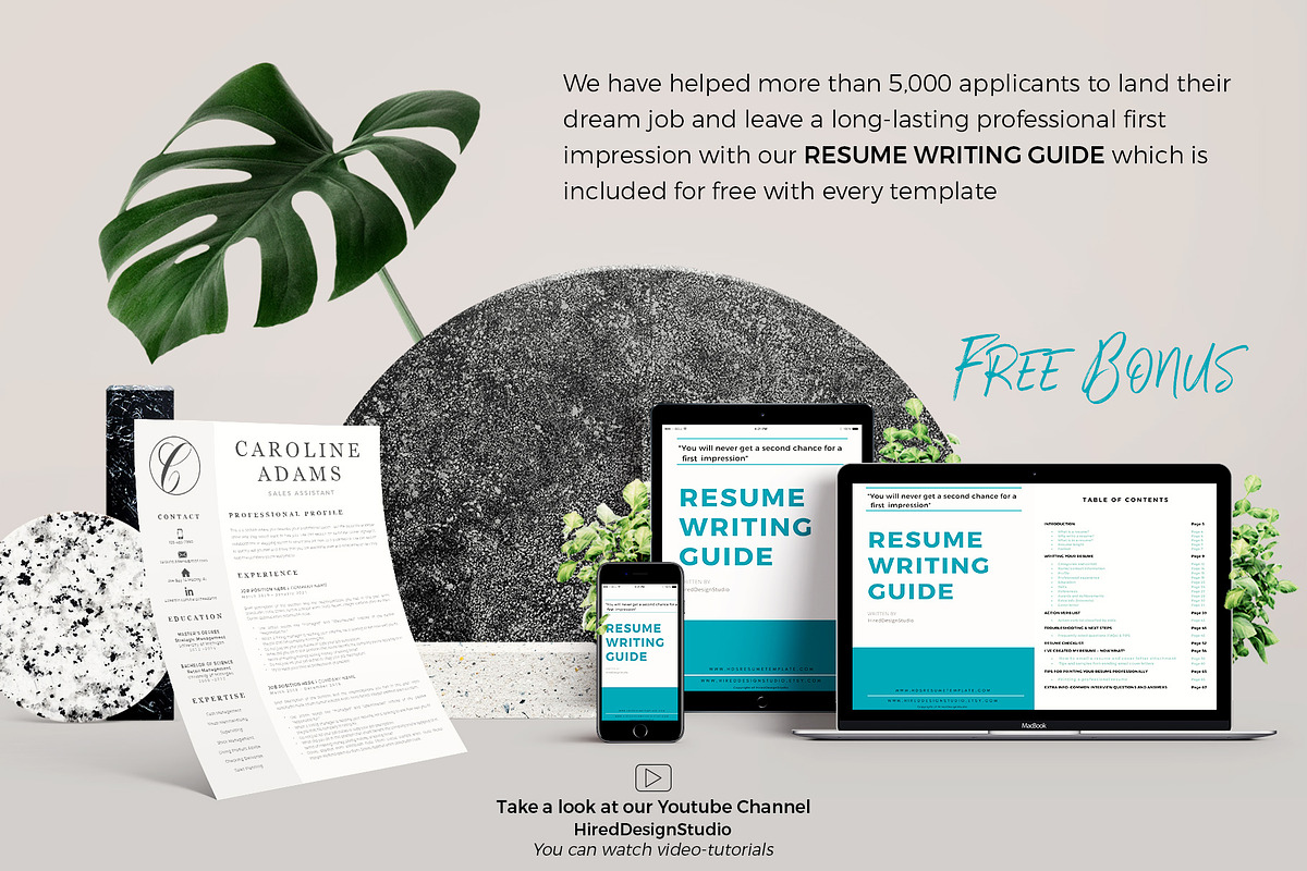 Sales Assistant Creative Resume, a Resume Template by HIRED Design Studio (Photo 9 of 15)