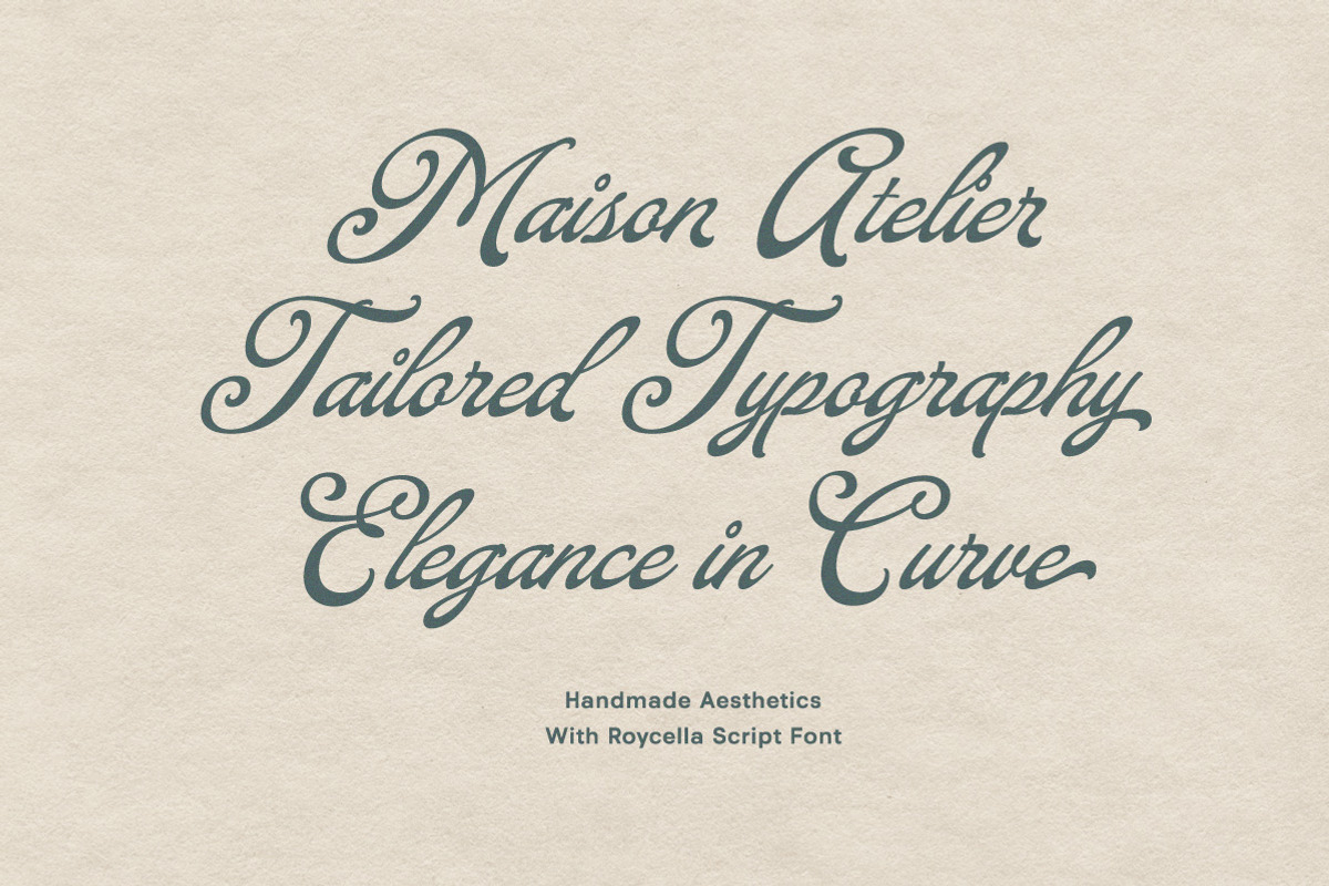 The Roycella Script, a Script Font by Letterhend Studio (Photo 9 of 9)