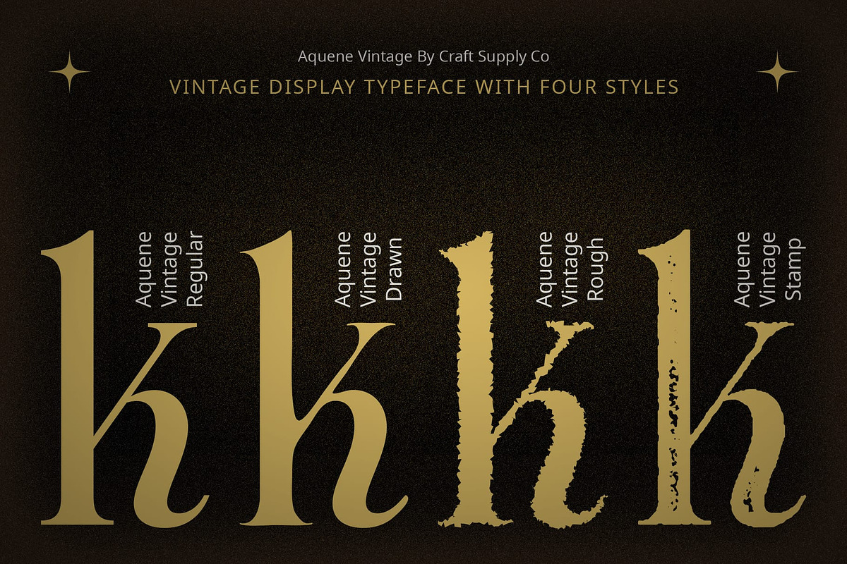 Aquene Vintage, a Serif Font by Craft Supply Co. (Photo 8 of 8)