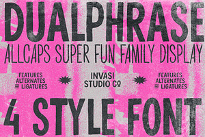 Dualphrase — Rough Display Family