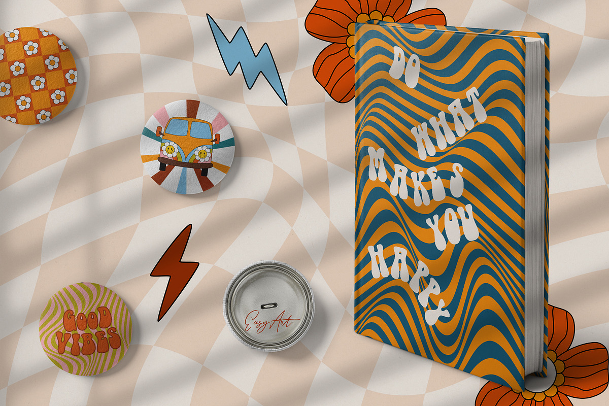 Groovy. Retro collection, an Illustration by EasyArt (Photo 2 of 9)
