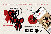 Vintage Holiday Christmas Graphics, a Seasonal Illustration by Eldorado Design Co. (Thumbnail 4 of 6)