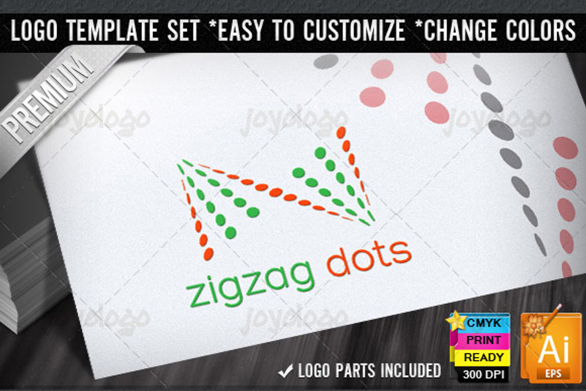 Zigzag Dots Abstract Z Letter Logo, a Branding & Logo Template by joyologo (Photo 1 of 3)