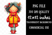 Quirky Girl New Year 2026 Clipart, an Illustration by Designking (Thumbnail 4 of 5)
