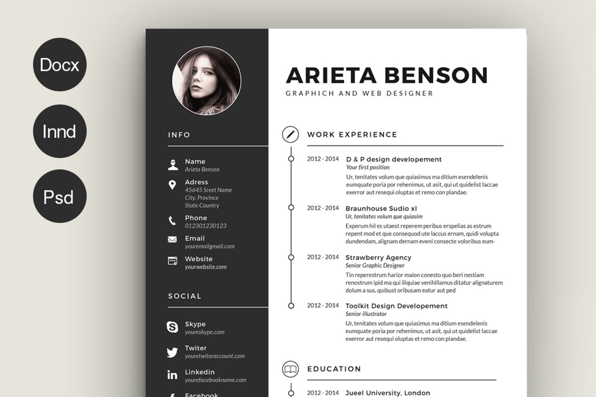 Clean Cv-Resume, a Resume Template by Estartshop (Photo 1 of 4)