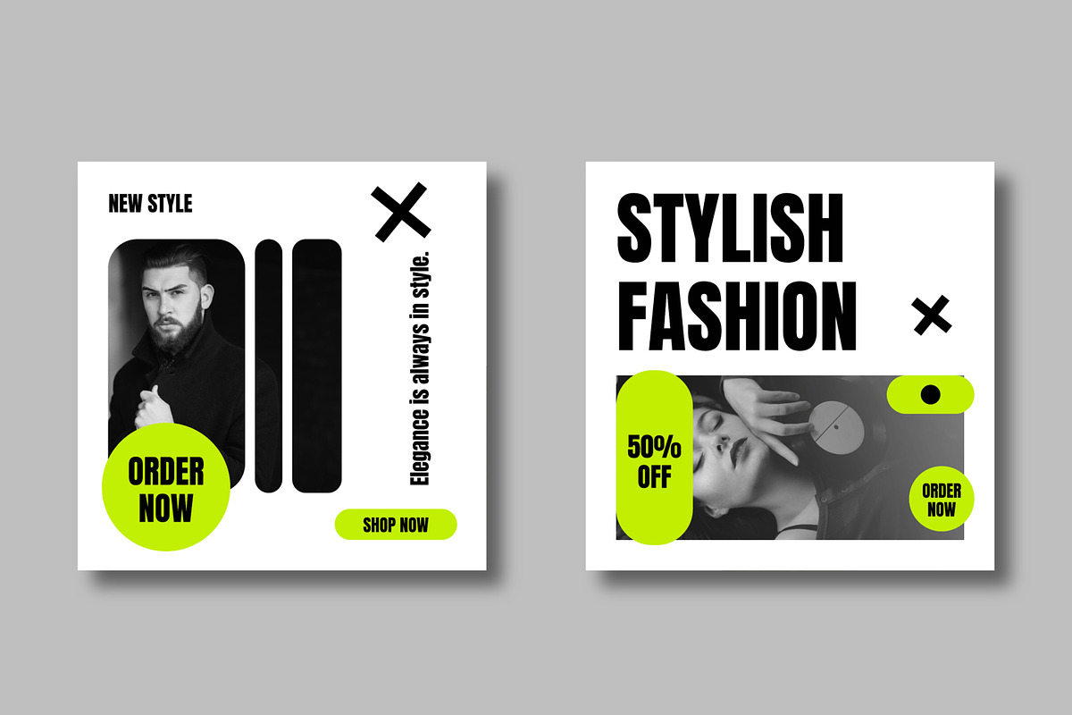Creative Fashion Social Media Post, a Social Media Template by MightyDesign (Photo 4 of 8)