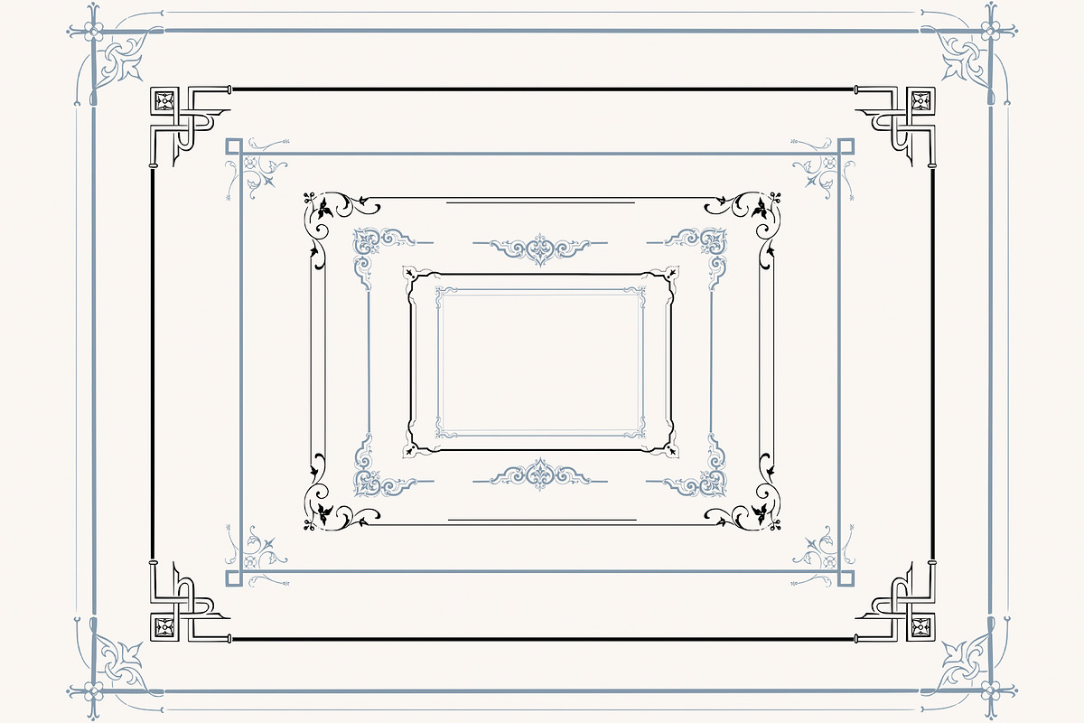 Decorative Borders and Corners, a Decorative Illustration by Century Library (Photo 4 of 13)