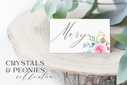 Watercolor Crystals and Peonies Set, an Illustration by SOVA (Thumbnail 7 of 9)