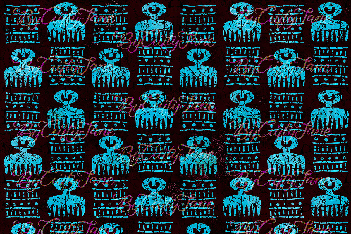 Adinkra DUAFE Pattern I, a Pattern Graphic by ByGiftyJane (Photo 11 of 11)