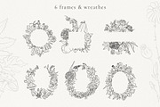 Autumn Botanicals Line Art Clipart, a Decorative Illustration by La Petite Line Art (Thumbnail 9 of 14)