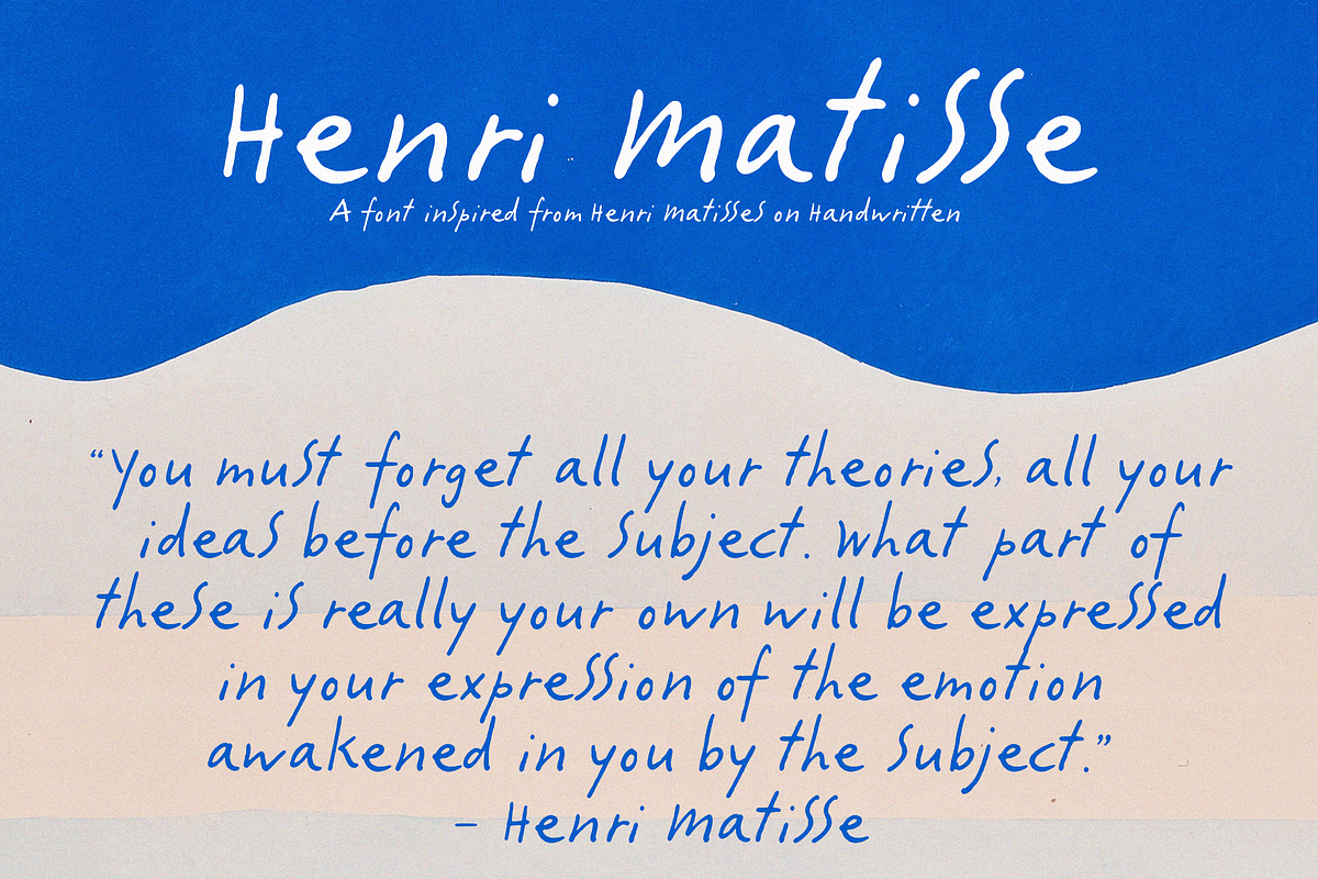 Matisse - Expressive Font, a Handwritten Font by Lilithcollageart (Photo 5 of 14)