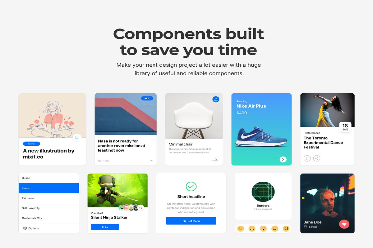 Fabrx Mobile Design System For Figma, an UI Kit Template by Lumina_ui_ux202 (Photo 2 of 6)
