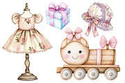 Kawaii Autumn Baby Pumpkin Clipart, a Seasonal Illustration by CitraGraphics (Thumbnail 4 of 4)