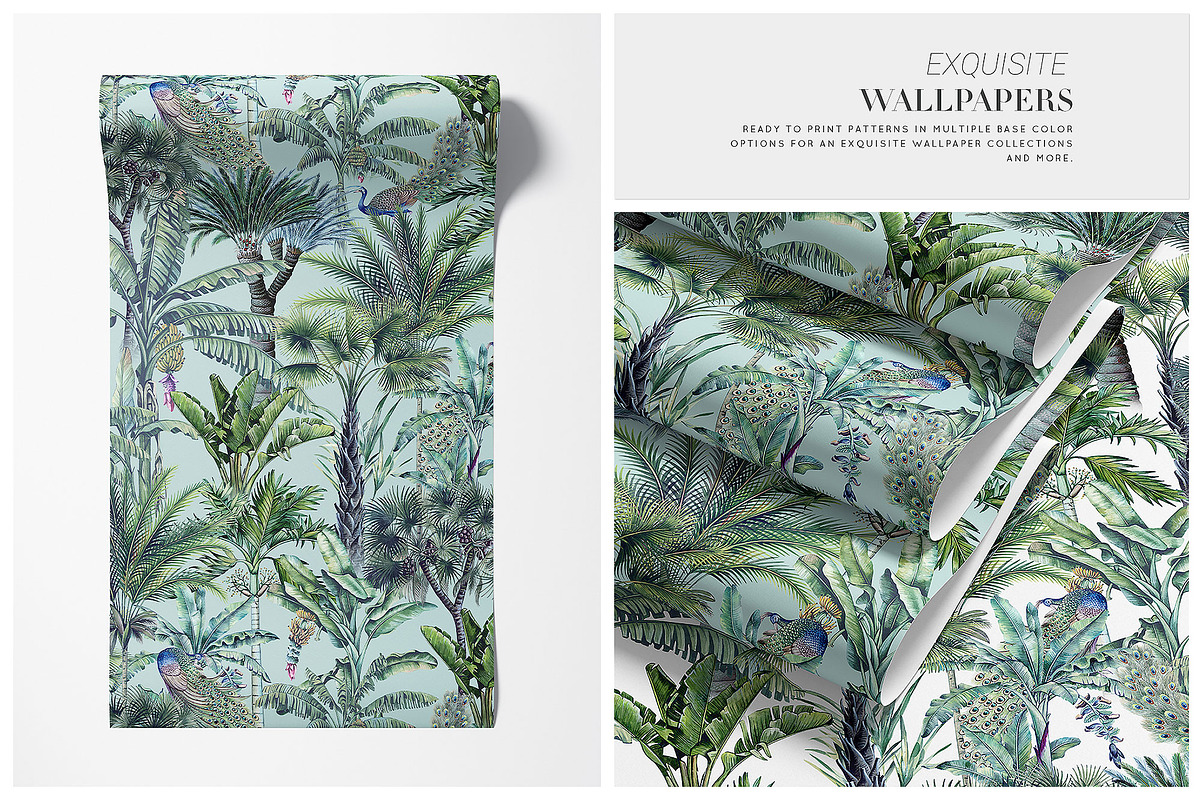 Lush Retreat Prints & Motifs, a Pattern Graphic by TSTUDIO (Photo 8 of 11)