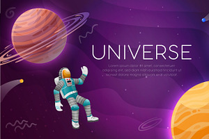 Universe Background Poster