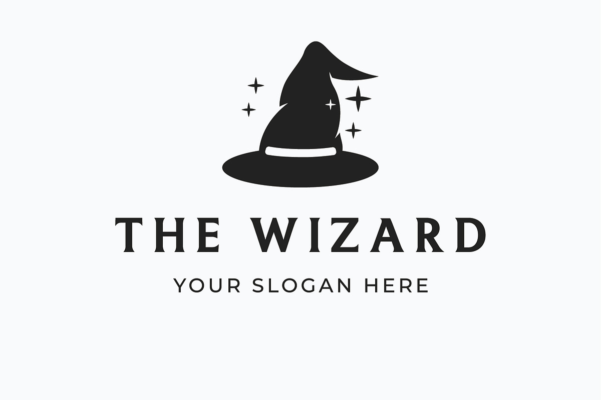 The wizard magic hat logo, a Branding & Logo Template by LOGOCREATIVE