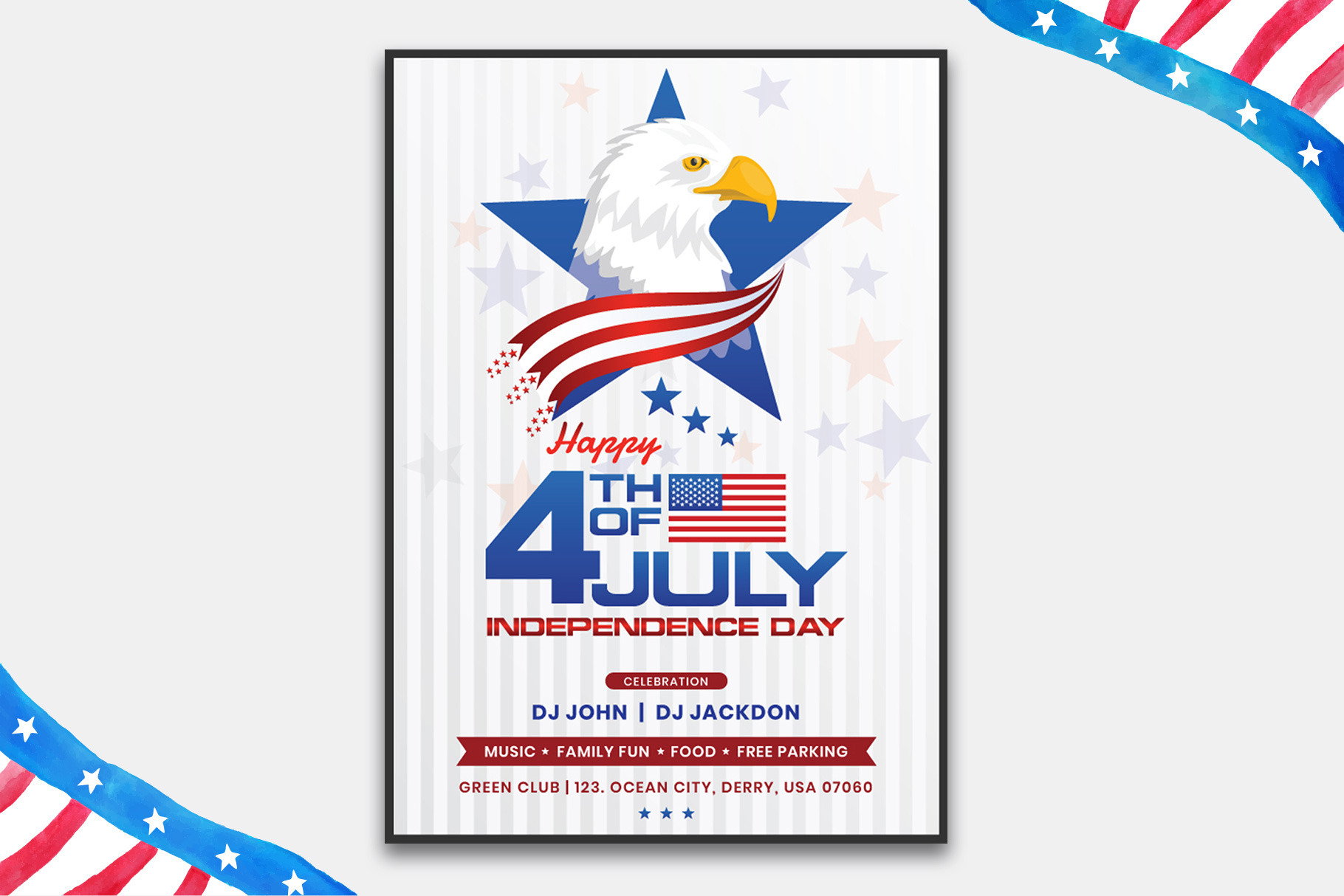 USA Independence Day Flyer/Poster Te, a Flyer Template by VictorThemes