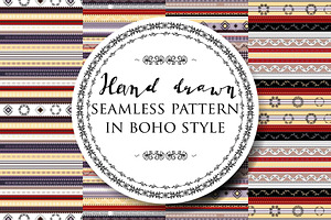 Set of boho patterns