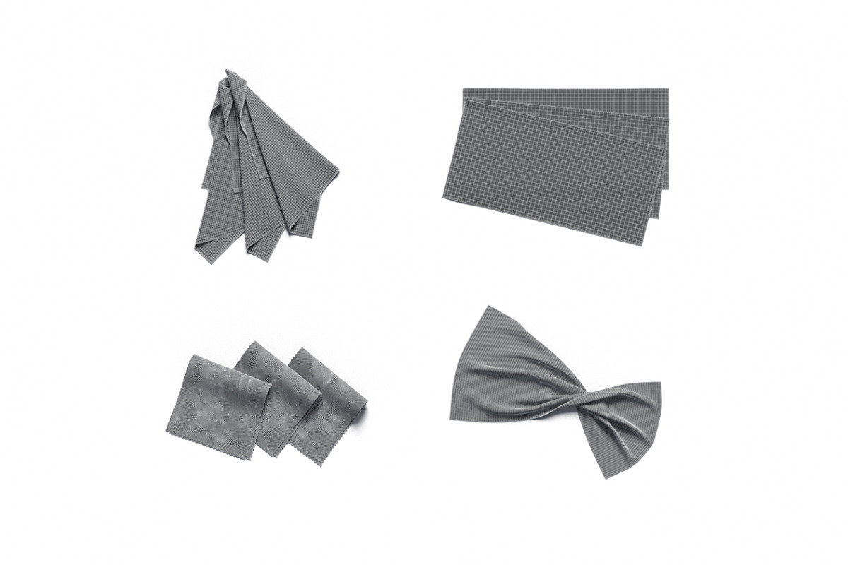 White Crumpled Fabric 3D Model, an Object 3D Model by rebrandy (Photo 8 of 9)