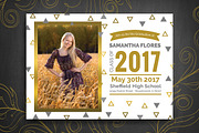 Graduation Invitation - Triangle, a Card Template by Nathan Knight Design (Thumbnail 3 of 3)