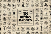 Retro Logo Badges, a Branding & Logo Template by The Good Store (Thumbnail 1 of 12)