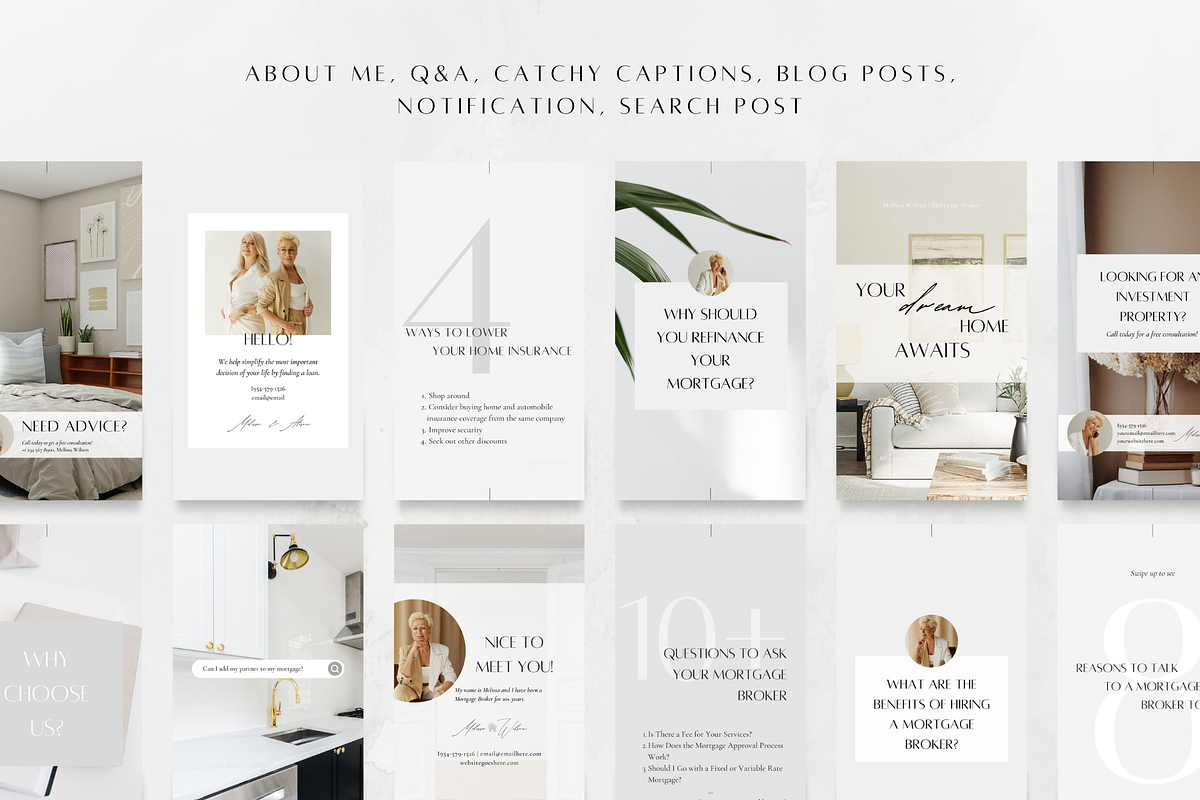 300 Mortgage Broker Bundle Social, a Social Media Template by ZoaniDesign (Photo 6 of 10)