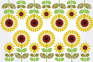 Sunflowers illustrations