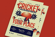 Red Modern Cricket Tournament Flyer, a Flyer Template by VectorVactory (Thumbnail 2 of 3)
