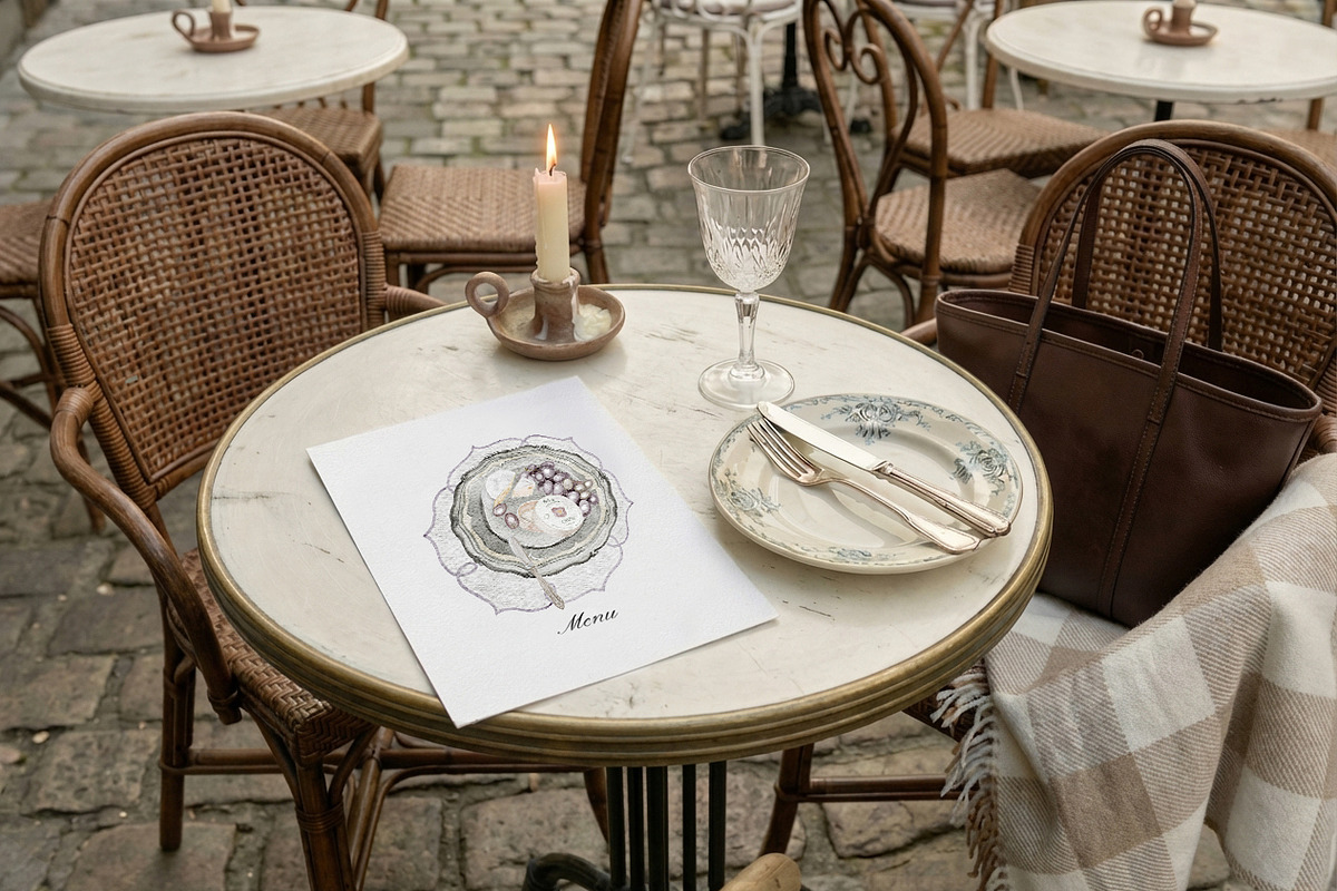 French Breakfast-Aesthetic food, a Food Illustration by Amely.Art (Photo 10 of 14)
