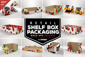 Retail Shelf Box Packaging Mockups1