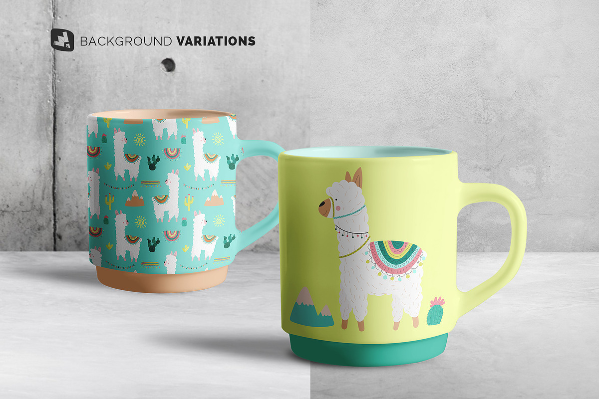 Porcelain Coffee Cups Set Mockup, a Cups & Container Mockup by Designertale (Photo 6 of 12)