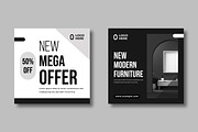Modern Furniture Social Media Design, a Social Media Template by MightyDesign (Thumbnail 5 of 8)