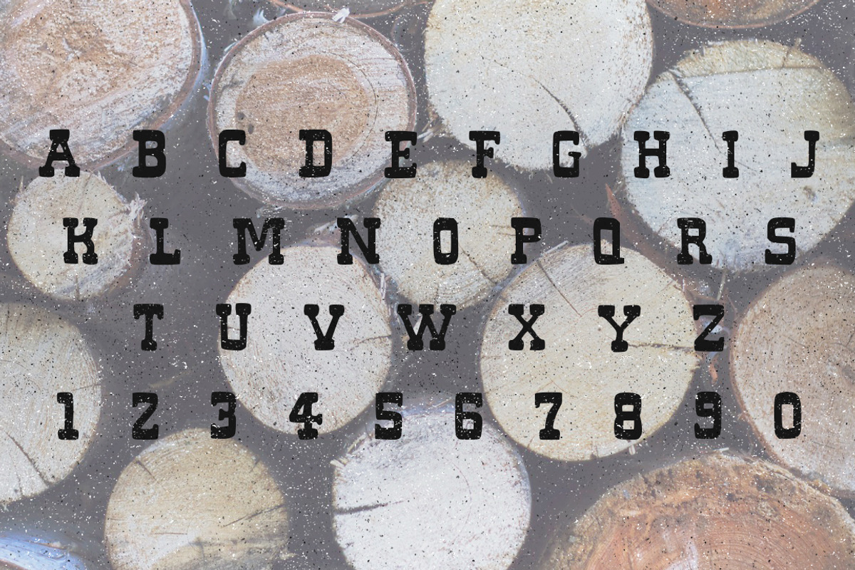 Hickory - Slab, a Serif Font by Woodcrest Design Co. (Photo 2 of 3)