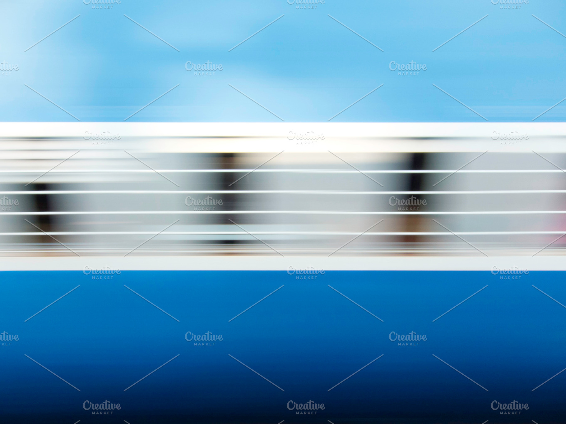 Swish containing train, blue, and swish