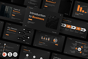Modern Business PowerPoint Template, a Presentation Template by Iqsiart Studio (Thumbnail 1 of 3)