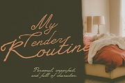 My Tender Routine Handwritten Script, a Script Font by Struvictory.art (Thumbnail 4 of 9)