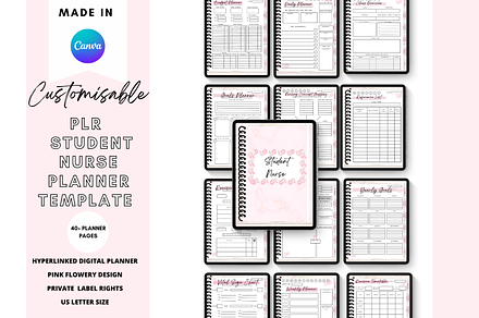 Canva Student Nurse Digital Planner
