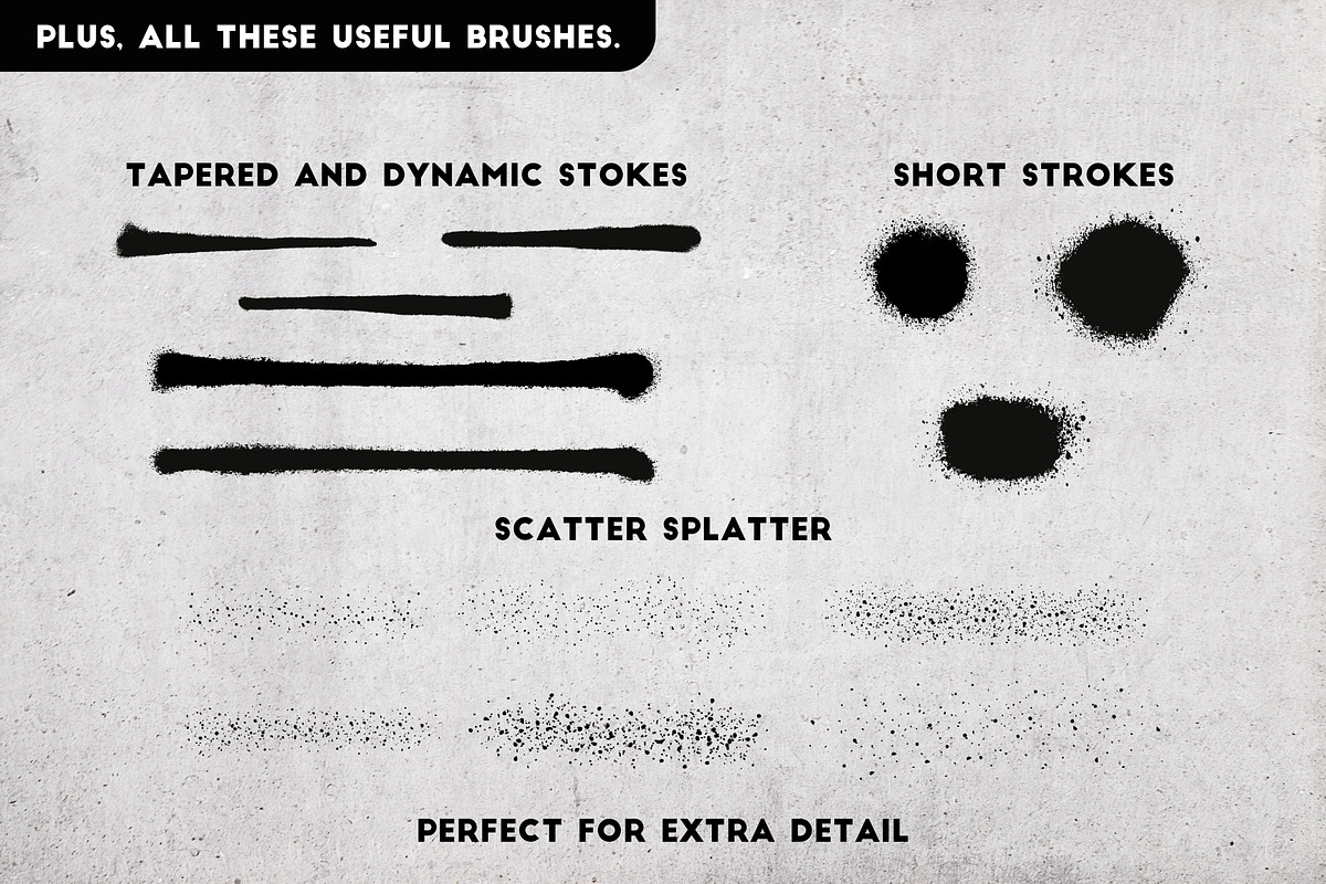 Spray Paint Brushes, a Brush Add-On by The Artifex Forge (Photo 8 of 9)