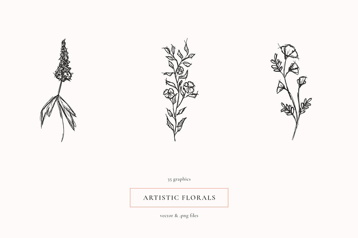 Artistic Florals & Crystals, an Illustration by amber&ink (Photo 2 of 9)
