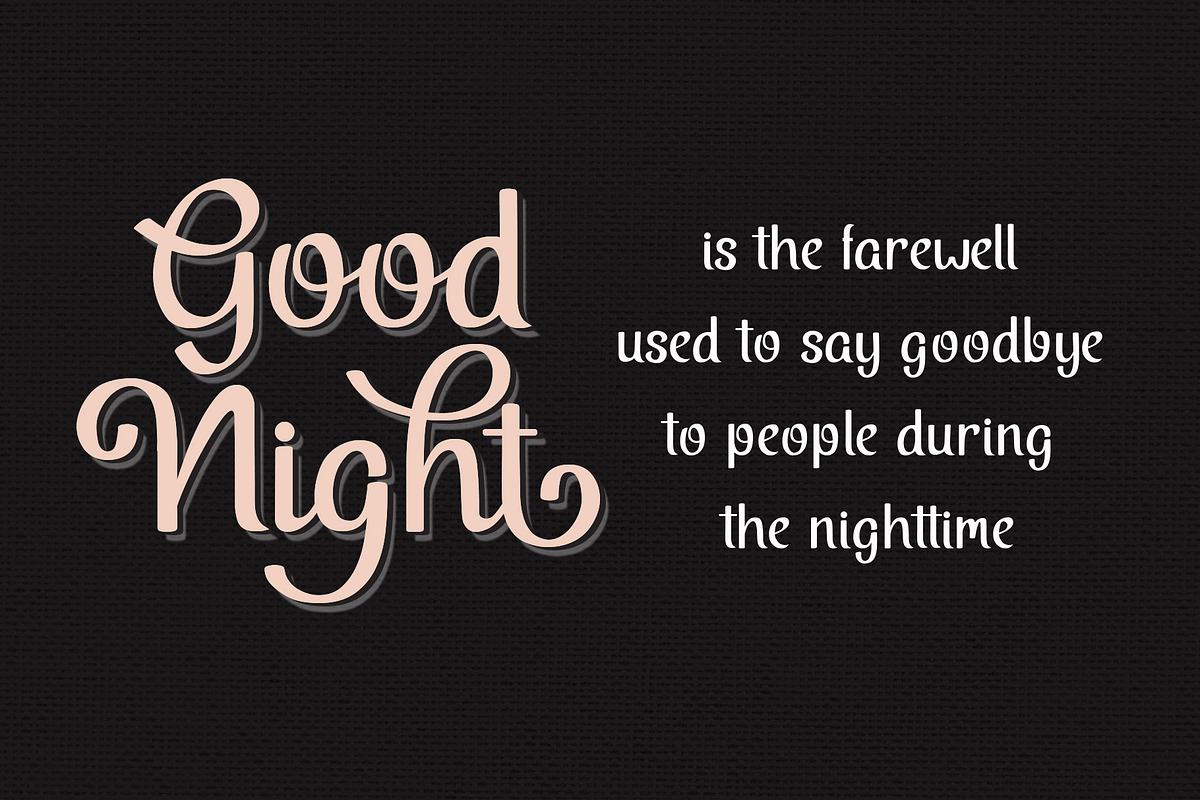 Midnight Script Font, a Script Font by LetterJos (Photo 10 of 10)
