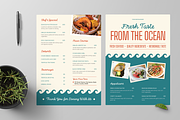 Seafood Restaurant Menu, a Flyer Template by Annora Studio (Thumbnail 2 of 6)
