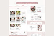 Systeme.io Blush Branding Blog, a Landing Page Template by Hayley's Digital Hub (Thumbnail 4 of 10)