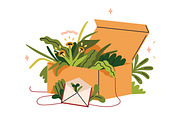 Eco package. Paper bags, kraft boxes, an Object Illustration by Good Studio (Thumbnail 3 of 7)
