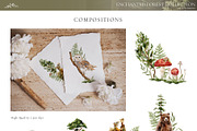 Enchanted Forest Watercolor Art, an Object Graphic by Julia Dreams (Thumbnail 12 of 12)