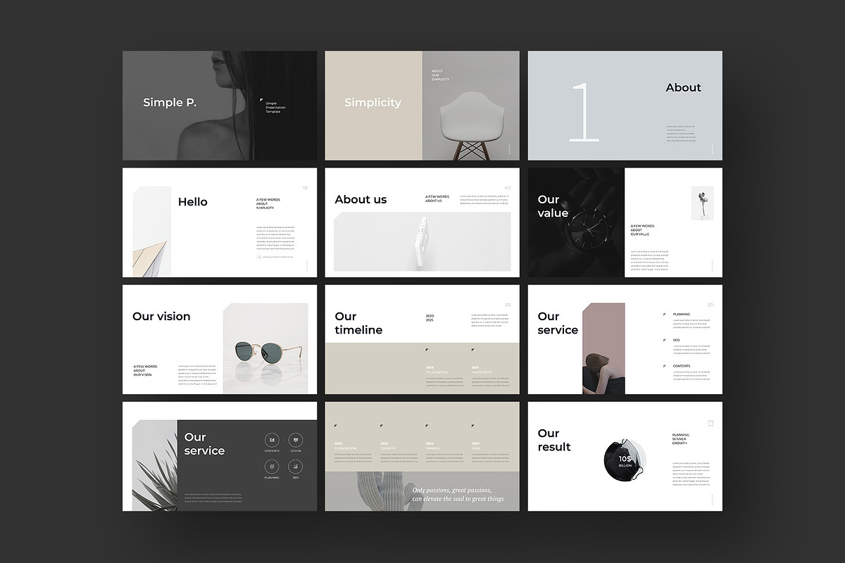 Simple P. PowerPoint Template, a Presentation Template by Simple P. (Photo 4 of 10)