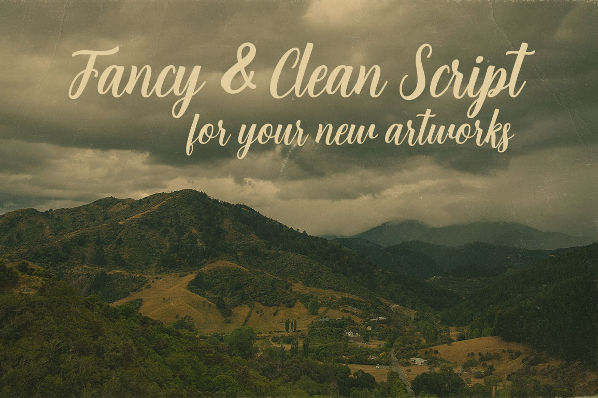 Angela Script Font preview 2