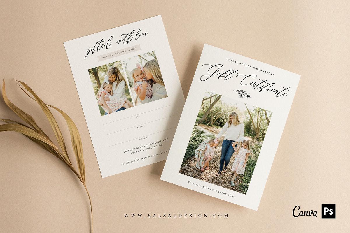 Photographer Gift Certificates GC044, a Card Template by Salsal Design (Photo 5 of 5)
