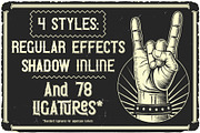 Rock Cafe Vintage Label Font, a Serif Font by JumboDesign (Thumbnail 6 of 6)